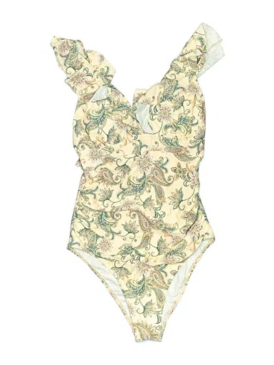 Pre-owned Cupshe One Piece Swimsuit In White