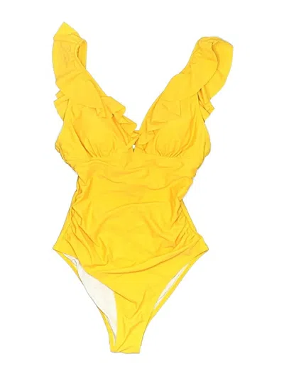 Pre-owned Cupshe One Piece Swimsuit In Yellow