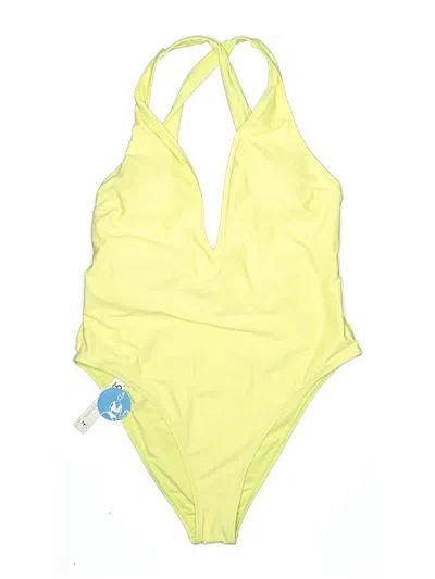 Pre-owned Cupshe One Piece Swimsuit In Yellow