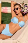 Cupshe Over Ice Blue Bikini Set In Blue