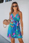 Cupshe Papaya Pop Tropical Mini Dress