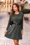 Cupshe Pencil Me In Grey Sweater Dress