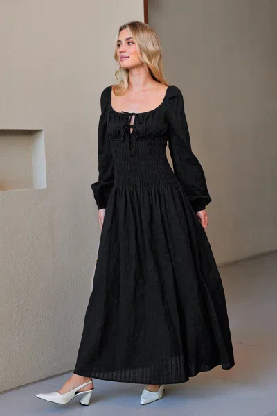 Cupshe Picked For You Black Maxi Dress