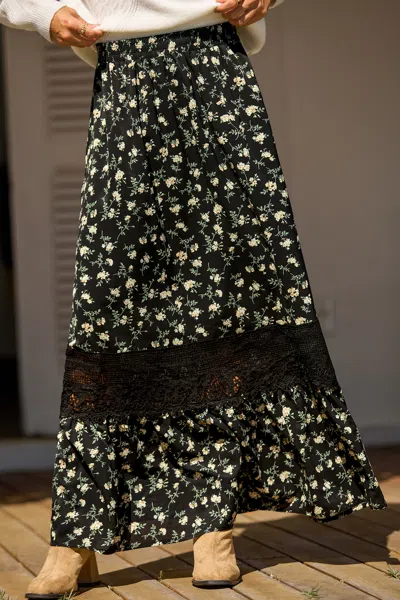 Cupshe Picked For You Floral Maxi Skirt In Multi
