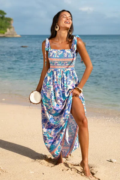 Cupshe Picture Perfect Floral Maxi Dress In Multi