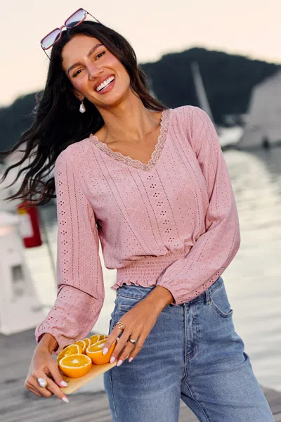 Cupshe Pinch Me Pink Top