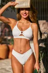 Cupshe Pixie White Bikini Set In White