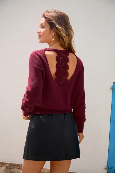 Cupshe Plot Twist Red Sweater