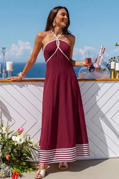Cupshe Plus One Red Maxi Dress