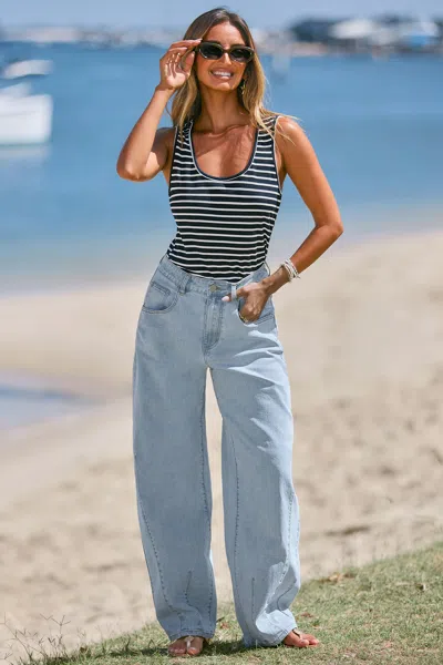 Cupshe Pocketful Blue Jeans