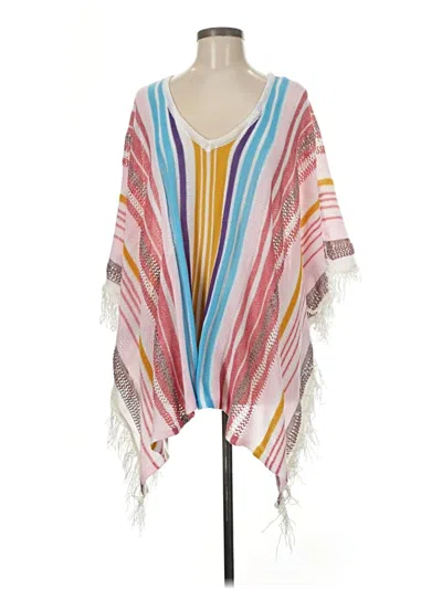 Pre-owned Cupshe Poncho In Pink