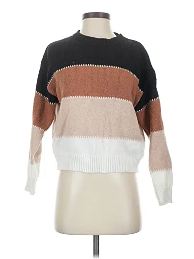 Pre-owned Cupshe Pullover Sweater In Brown