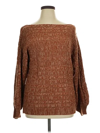 Pre-owned Cupshe Pullover Sweater In Brown