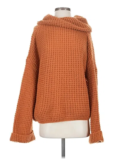 Pre-owned Cupshe Pullover Sweater In Orange