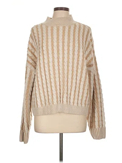 Pre-owned Cupshe Pullover Sweater In Tan