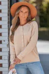 Cupshe Quiet Sands Beige Sweater In Neutral