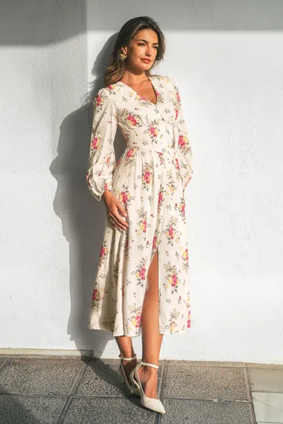 Cupshe Retro Radiance Floral Maxi Dress