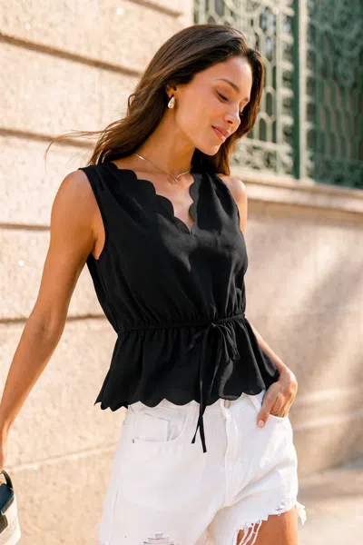 Cupshe Riviera Nights Black Top
