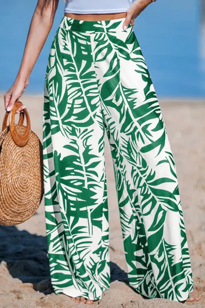 Cupshe Roaming Free Tropical Pants In Multi