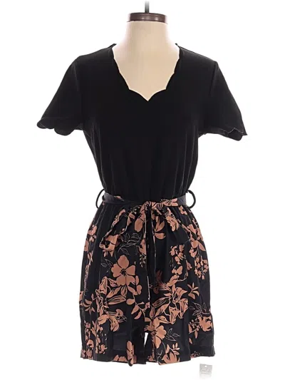 Pre-owned Cupshe Romper In Black