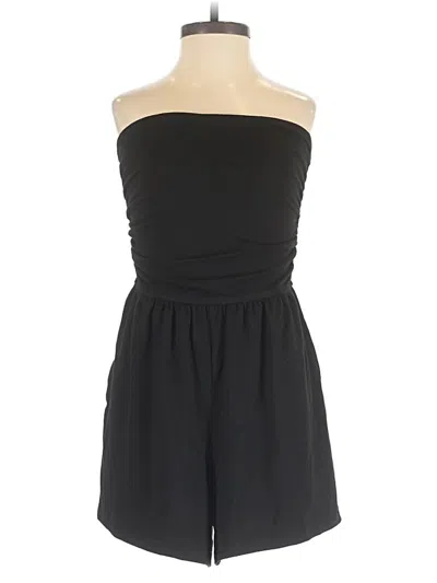 Pre-owned Cupshe Romper In Black