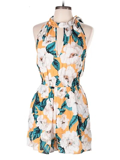 Pre-owned Cupshe Romper In Orange