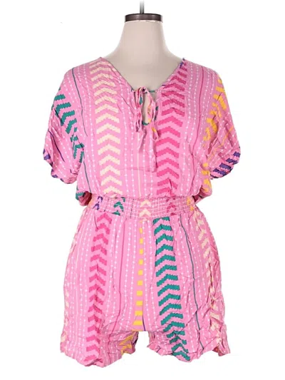 Pre-owned Cupshe Romper In Pink
