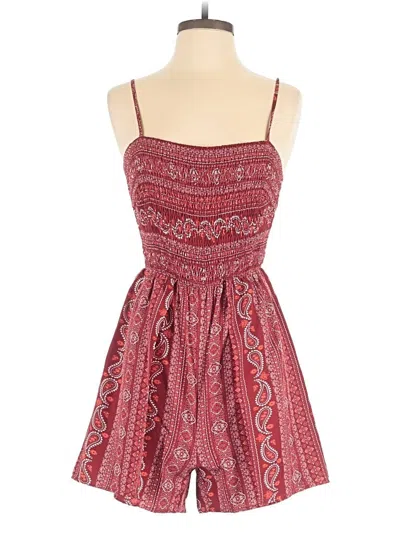 Pre-owned Cupshe Romper In Red