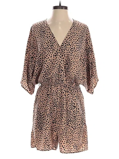Pre-owned Cupshe Romper In Tan