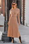 Cupshe Room To Breathe Beige Maxi Dress In Brown