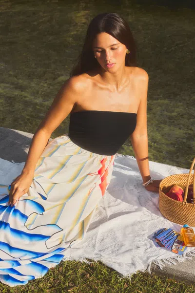 Cupshe Room With A View Tropical Maxi Dress In Yellow