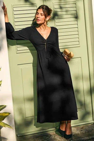 Cupshe Rosemary Black Maxi Dress