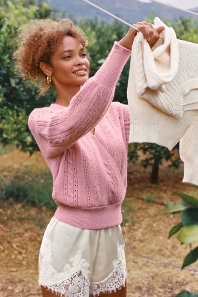 Cupshe Rosy Glow Pink Sweater In Purple