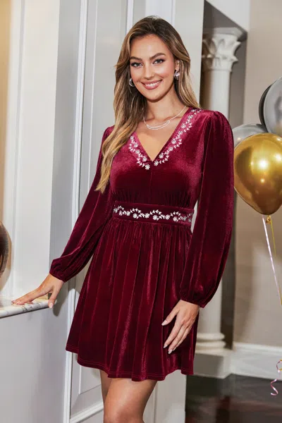 Cupshe Rumor Mill Red Mini Dress