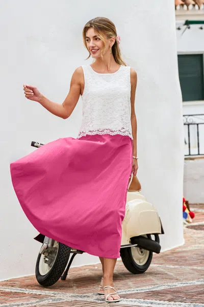 Cupshe Runway Pink Skirt