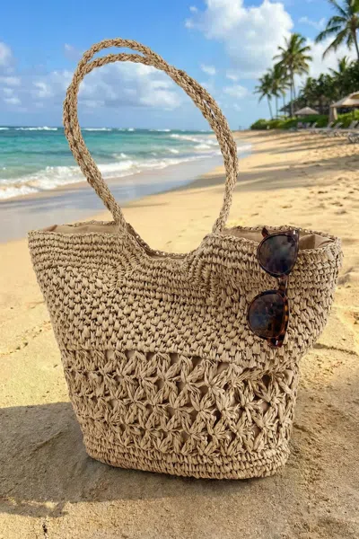 Cupshe Saint Tropez Day Straw Tote Bag In Brown