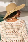 Cupshe Seashell Chain Straw Hat In Brown