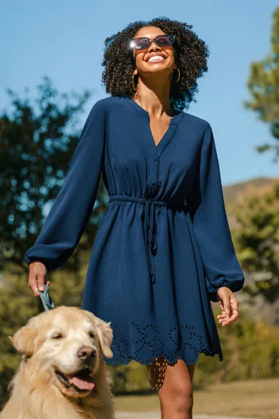 Cupshe Season Of Change Blue Mini Dress