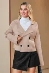 Cupshe Second Chance Khaki Jacket In Neutral