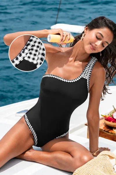 Cupshe Sellout Black One-piece Swimsuit