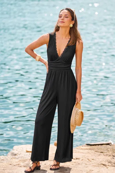 Cupshe Sensational Black Jumpsuit