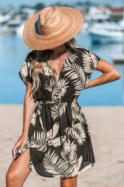 Cupshe Sheer Island Cover-up In Black