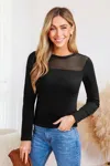 Cupshe Sheer Wonder Black Top In Black