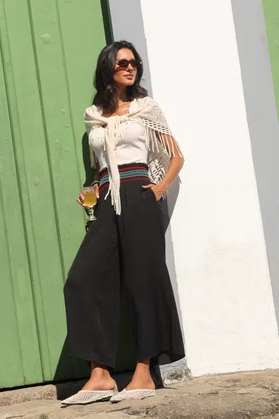 Cupshe Shore Lights Black Pants