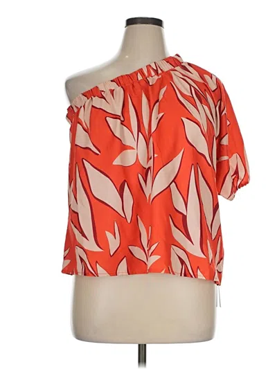 Cupshe Short Sleeve Blouse In Orange