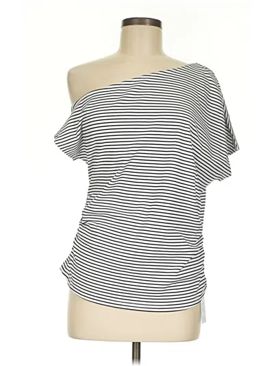 Pre-owned Cupshe Short Sleeve T-shirt In White