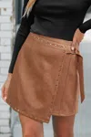 Cupshe Shortcut Brown Mini Skort