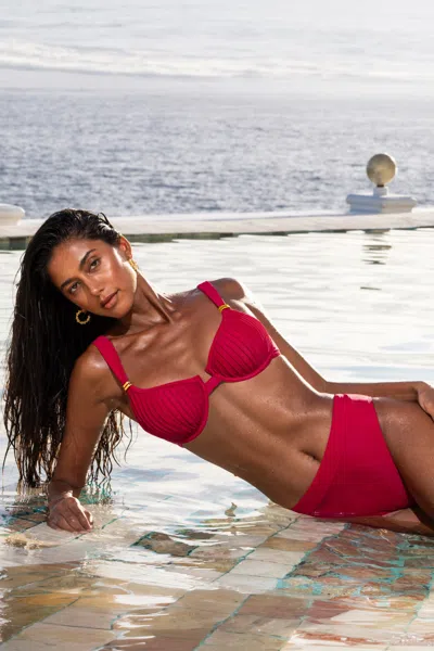 Cupshe Showstopper Red Bikini Set