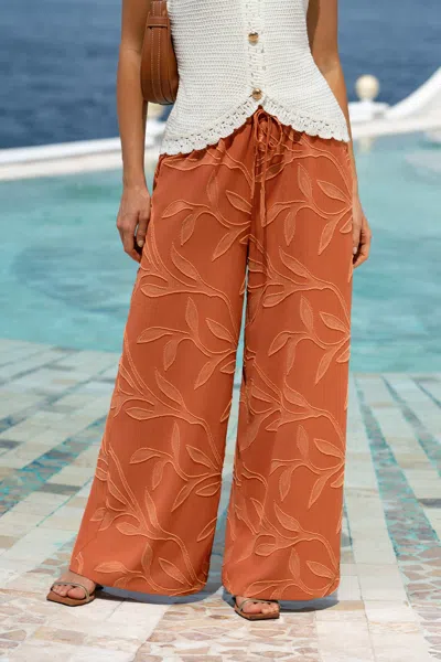 Cupshe Sienna Sun Tropical Pants In Brown