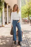 Cupshe Simple Days White Sweater In White